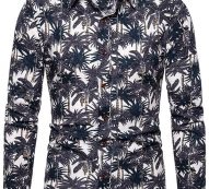 Ericdress Print Floral Lapel Single-Breasted Spring Men’s Shirt