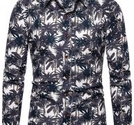 Ericdress Print Floral Lapel Single-Breasted Spring Men’s Shirt
