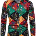 Ericdress Print Floral Lapel Single-Breasted Spring Men’s Shirt