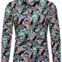 Ericdress Print Floral Lapel Single-Breasted Spring Men’s Shirt