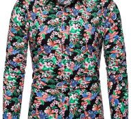 Ericdress Print Floral Lapel Single-Breasted Spring Men’s Shirt