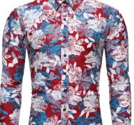 Ericdress Print Lapel Casual Single-Breasted Spring Men’s Shirt