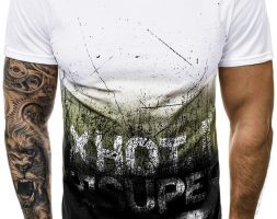 Ericdress Print Letter Casual Loose Mens T-shirt