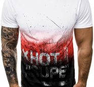 Ericdress Print Letter Casual Loose Mens T-shirt