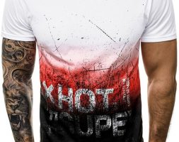 Ericdress Print Letter Casual Loose Mens T-shirt