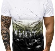 Ericdress Print Letter Casual Loose Mens T-shirt