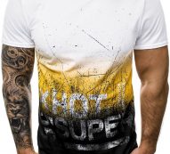 Ericdress Print Letter Casual Loose Mens T-shirt