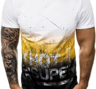 Ericdress Print Letter Casual Loose Mens T-shirt