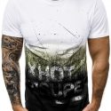 Ericdress Print Letter Casual Loose Mens T-shirt