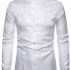 Ericdress Print Plain Stand Collar Single-Breasted Men’s Shirt