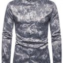 Ericdress Print Plain Stand Collar Single-Breasted Men’s Shirt