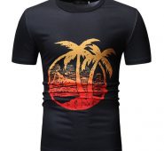 Ericdress Print Plant Casual Loose Mens T-shirt