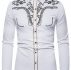 Ericdress Print Plant Lapel Single-Breasted Fall Men’s Shirt