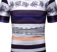 Ericdress Print Round Neck Fashion Slim Mens T-shirt