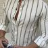 Ericdress Print Stand Collar European Slim Single-Breasted Men’s Shirt