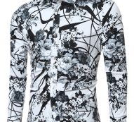 Ericdress Quality Vogue Print Slim Men’s Shirt