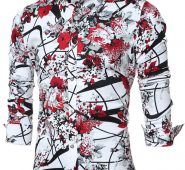 Ericdress Quality Vogue Print Slim Men’s Shirt