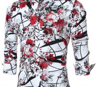Ericdress Quality Vogue Print Slim Men’s Shirt