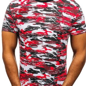 Ericdress Round Neck Casual Camouflage Slim Mens T-shirt