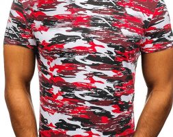 Ericdress Round Neck Casual Camouflage Slim Mens T-shirt