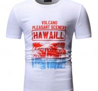 Ericdress Round Neck Letter Print Loose Mens T-shirt