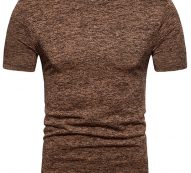 Ericdress Round Neck Plain Slim Mens T-shirt