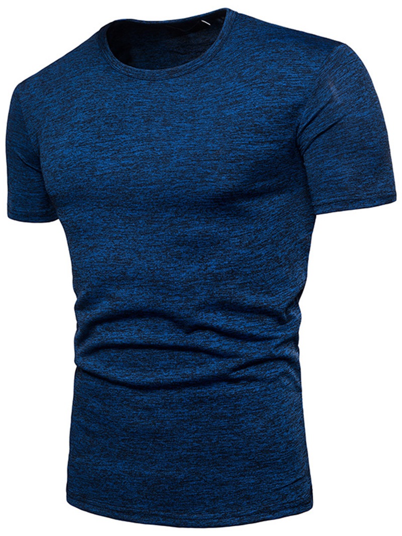 Ericdress Round Neck Plain Slim Mens T-shirt