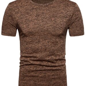 Ericdress Round Neck Plain Slim Mens T-shirt