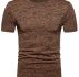 Ericdress Round Neck Plain Slim Mens T-shirt