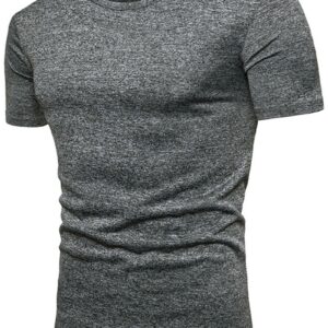 Ericdress Round Neck Plain Slim Mens T-shirt