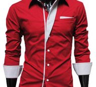 Ericdress Simple Lapel Single-Breasted Men’s Shirt