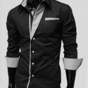 Ericdress Simple Lapel Single-Breasted Men’s Shirt