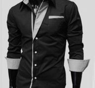Ericdress Simple Lapel Single-Breasted Men’s Shirt