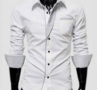 Ericdress Simple Lapel Single-Breasted Men’s Shirt