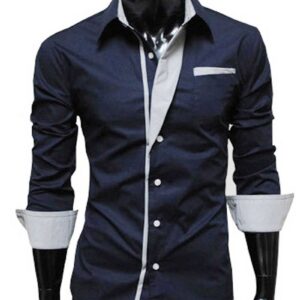 Ericdress Simple Lapel Single-Breasted Men's Shirt