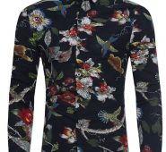 Ericdress Slim Color Block Men’s Shirt