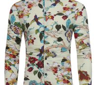 Ericdress Slim Color Block Men’s Shirt