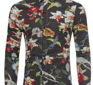 Ericdress Slim Color Block Men’s Shirt