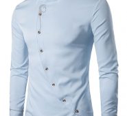 Ericdress Stand Collar Irregular Quality Men’s Shirt