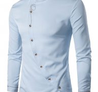 Ericdress Stand Collar Irregular Quality Men’s Shirt
