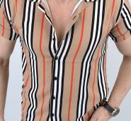 Ericdress Stripe Casual Button Single-Breasted Men’s Shirt