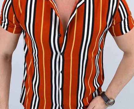 Ericdress Stripe Casual Button Single-Breasted Men’s Shirt