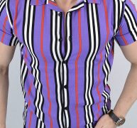 Ericdress Stripe Casual Button Single-Breasted Men’s Shirt