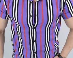 Ericdress Stripe Casual Button Single-Breasted Men’s Shirt