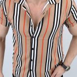 Ericdress Stripe Casual Button Single-Breasted Men’s Shirt