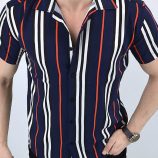 Ericdress Stripe Casual Button Single-Breasted Men’s Shirt