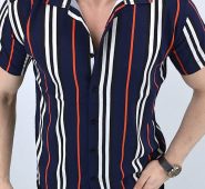 Ericdress Stripe Casual Button Single-Breasted Men’s Shirt