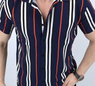 Ericdress Stripe Casual Button Single-Breasted Men’s Shirt