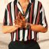 Ericdress Stripe Casual Lapel Single-Breasted Men’s Shirt