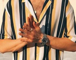 Ericdress Stripe Casual Lapel Single-Breasted Men’s Shirt